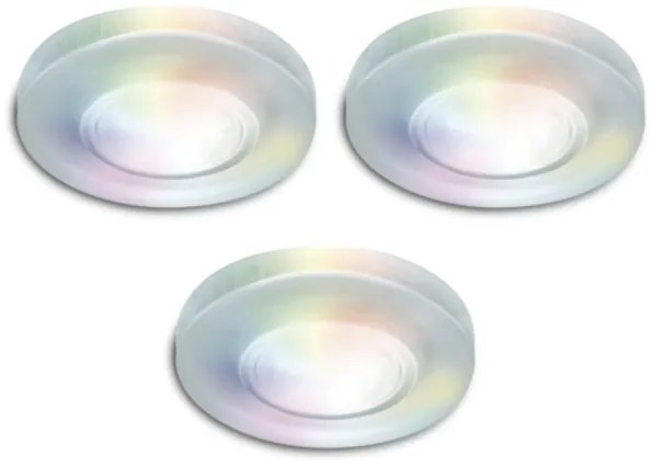 SADA 3x LED RGB Stmievateľné podhľadové svietidlo ARGON LED/7,3W/230V + DO