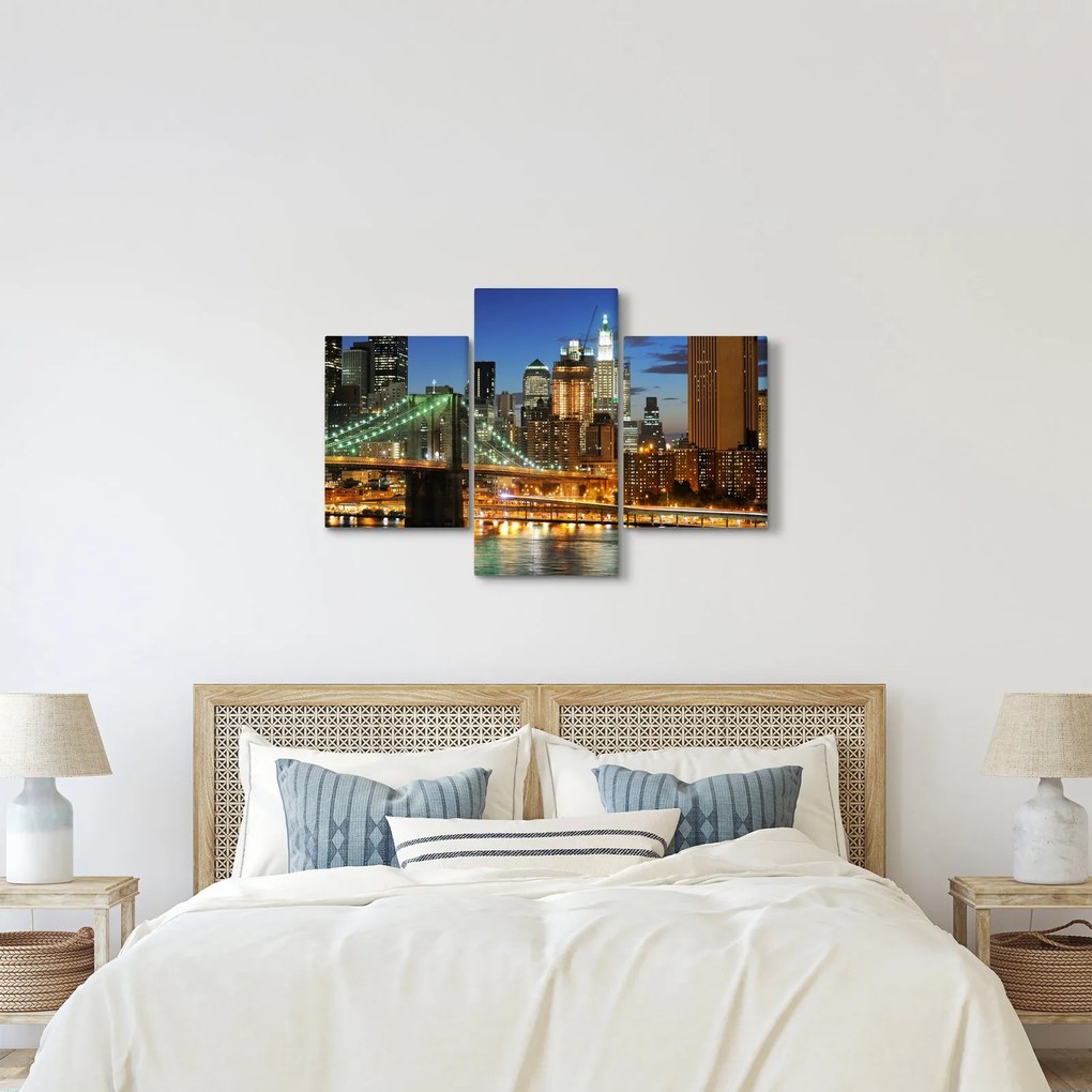 Obraz - Most s New Yorkom (90x60 cm)