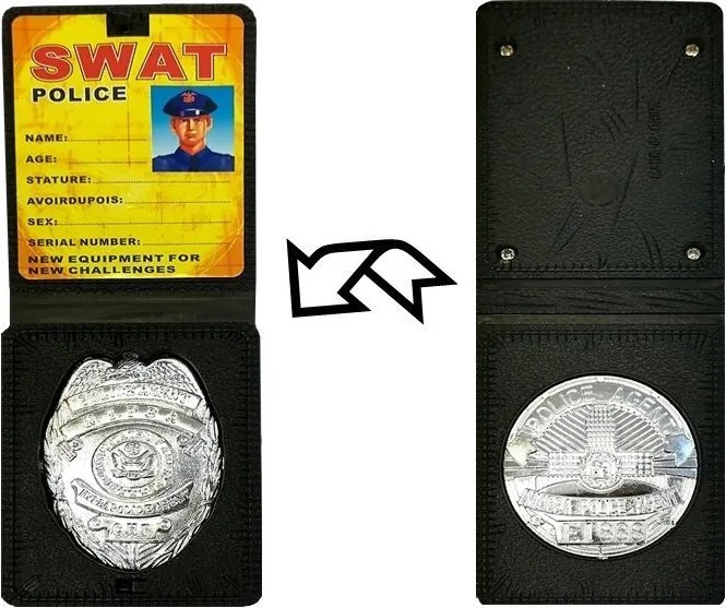 LEAN Toys Policajná puška Set Zvuk streľby Stretch