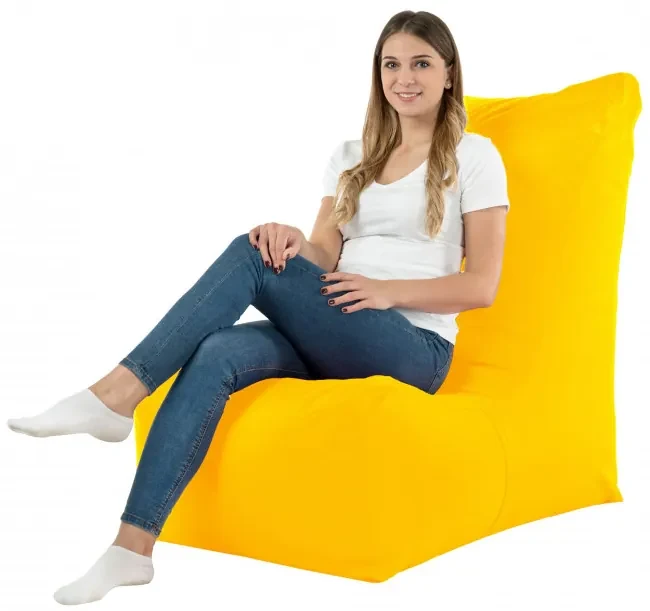 Moderné kreslo DISTINTO žlté (OUTDOOR)