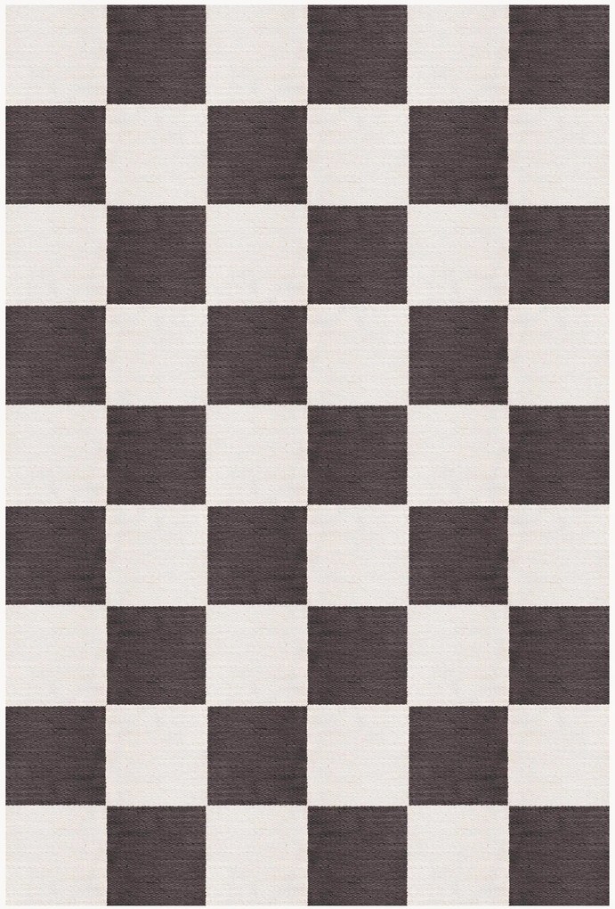 Ručne tkaný vlnený koberec Chess Flatweave
