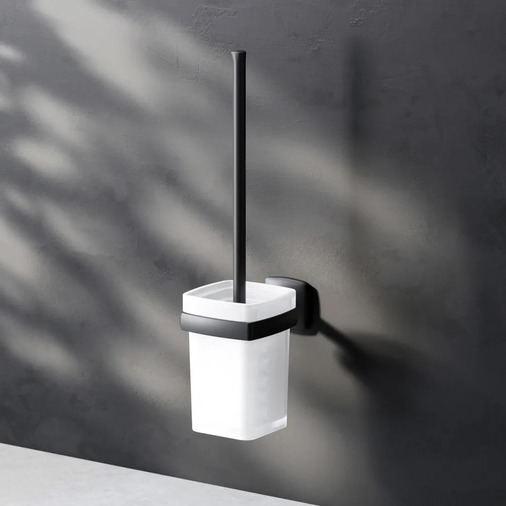 Toaletná kefa AM.PM Gem AGA33422 nástenná, čierna