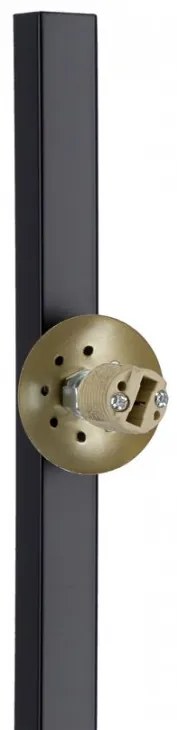 Candellux Čierna stojacia lampa Kama pre žiarovku 3x G9 53-01238