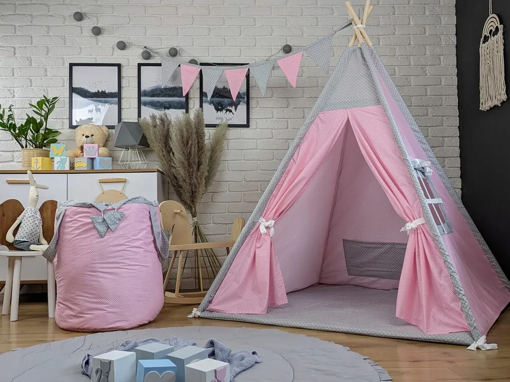 Vulpi Teepee pre deti - Pinky Animals