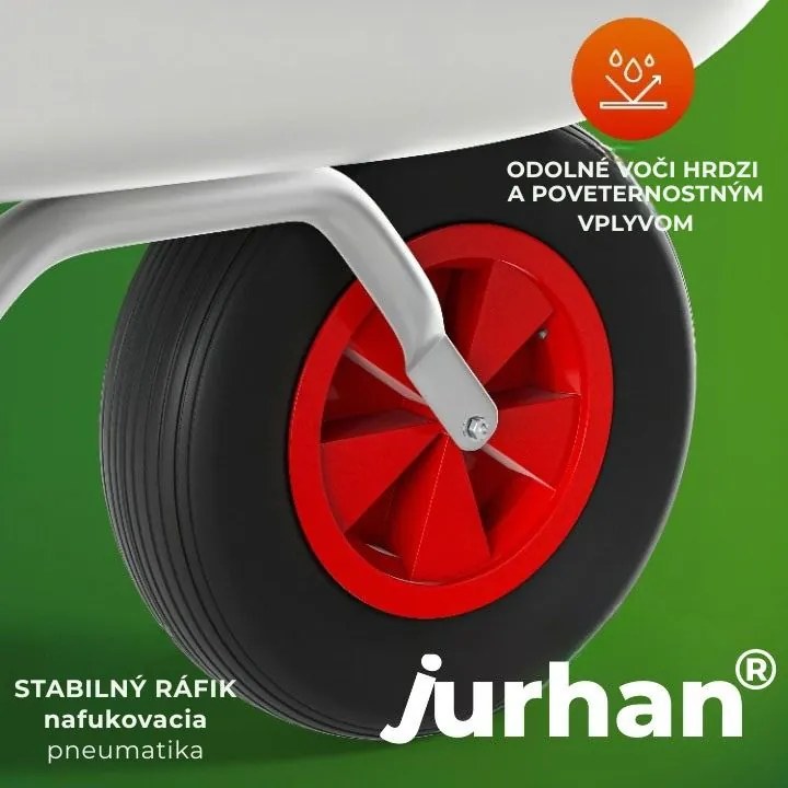 Fúrik LARRY pozinkovaný, max. kapacita 80l/100kg, strieborná/čierna Gardebruk