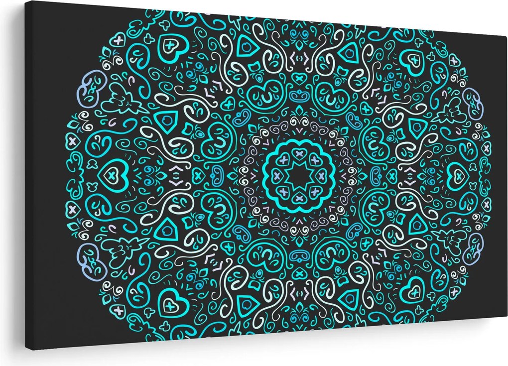 Obraz ornamentálne abstrakcie (90x60 cm)