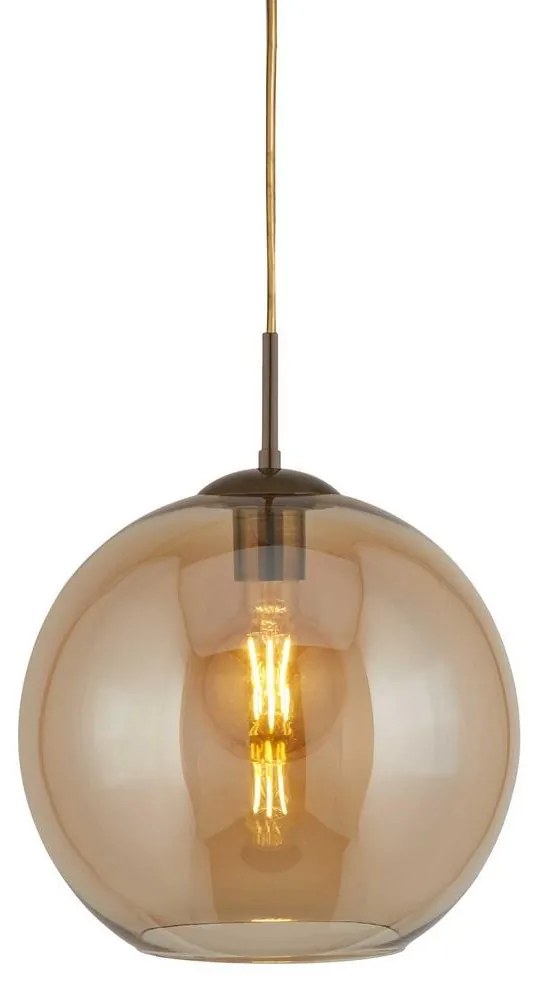 Searchlight 1621AM - Luster na lanku BALL 1xE27/60W/230V hnedá