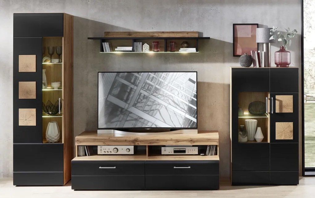 Obývacia stena Sonate, s osvetlením