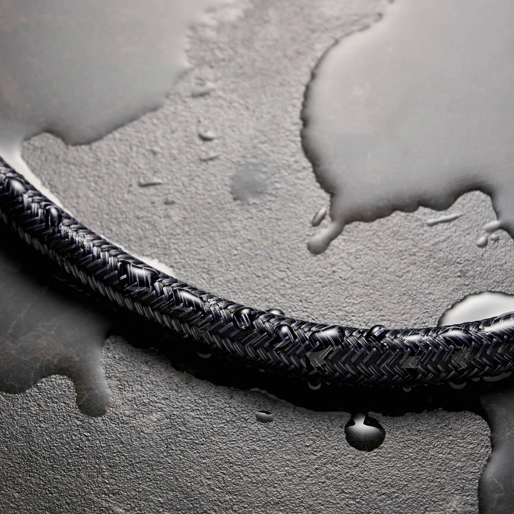 Hansgrohe Designflex, textilná sprchová hadica 2000 mm, čierna matná, HAN-28230670