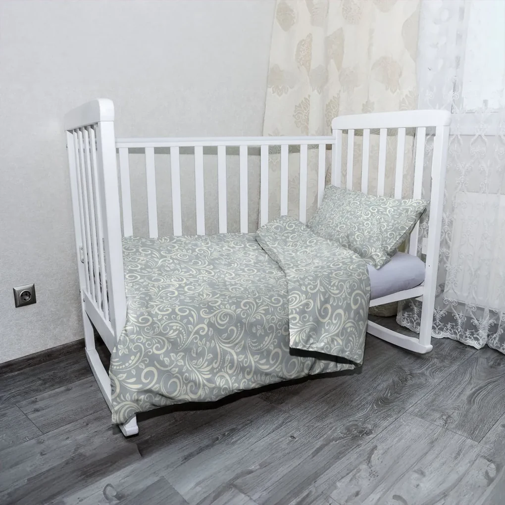Sablio Mikroplyšové detské obliečky do postieľky Nežná čipka - 130x90 / 40x60