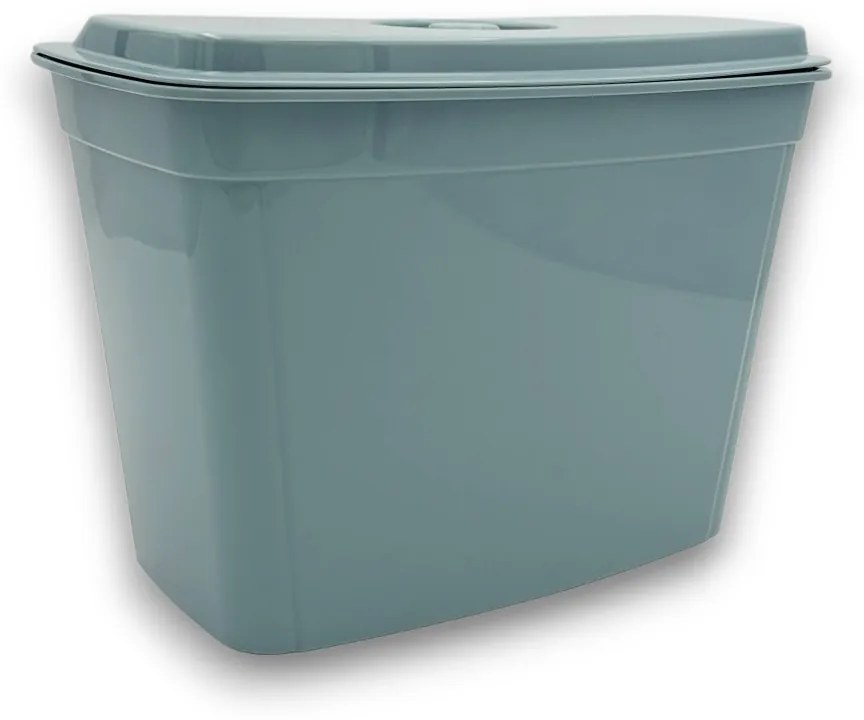 Závesný odpadkový kôš na kuchynské dvierka, 4l - sivý/biely/zelený Farba: šedomodrá