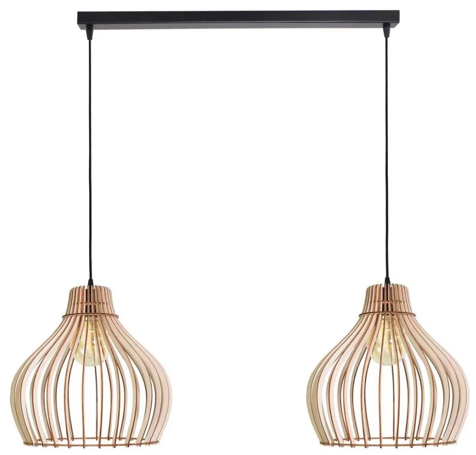 Luster na lanku BARREL 2xE27/24W/230V