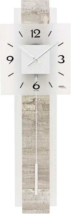 Kyvadlové nástenné hodiny 7471 AMS 68cm