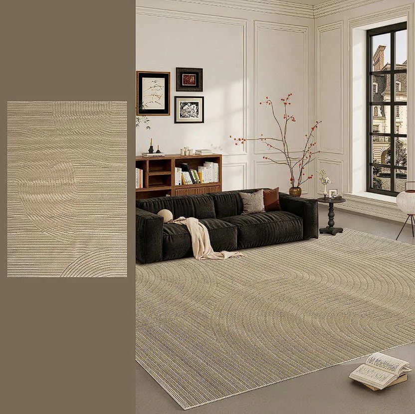 TZ Béžový obdĺžnikový geometrický koberec Strado Polo Path Camel vzor pruhy Rozmer: 160x230 cm