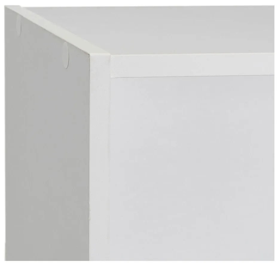 Biela knižnica 30x106x24 cm Cube – Casa Selección