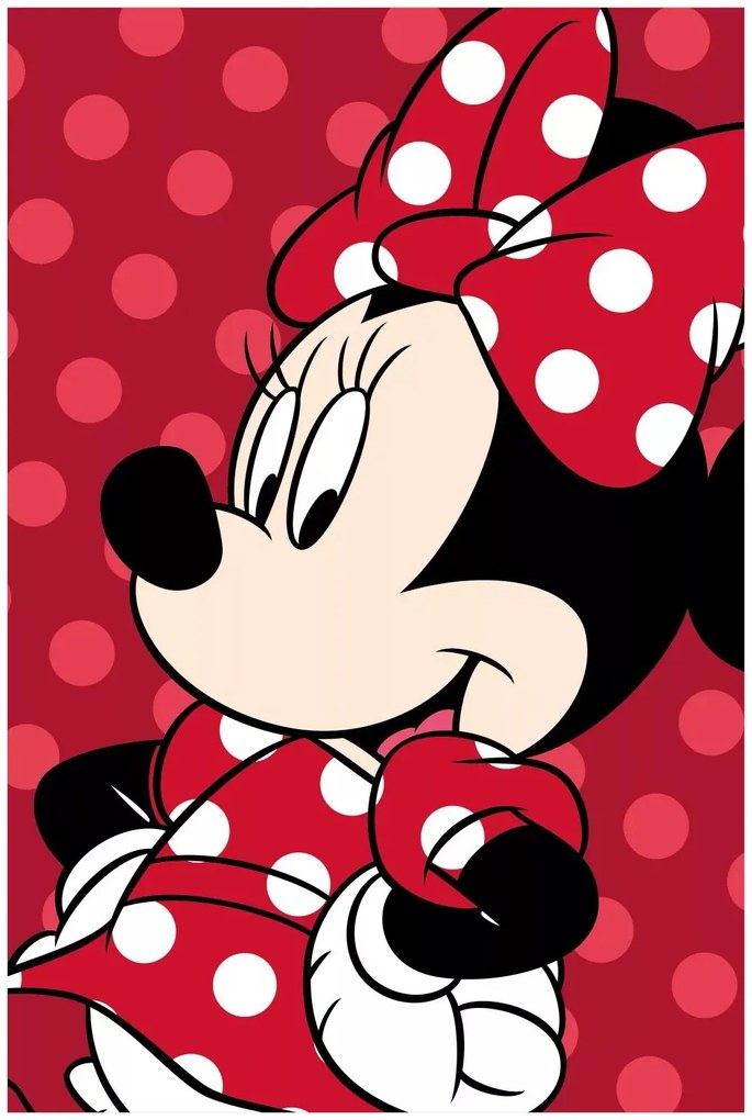 Mikroplyšová deka Minnie Mouse - 100 x 150 cm
