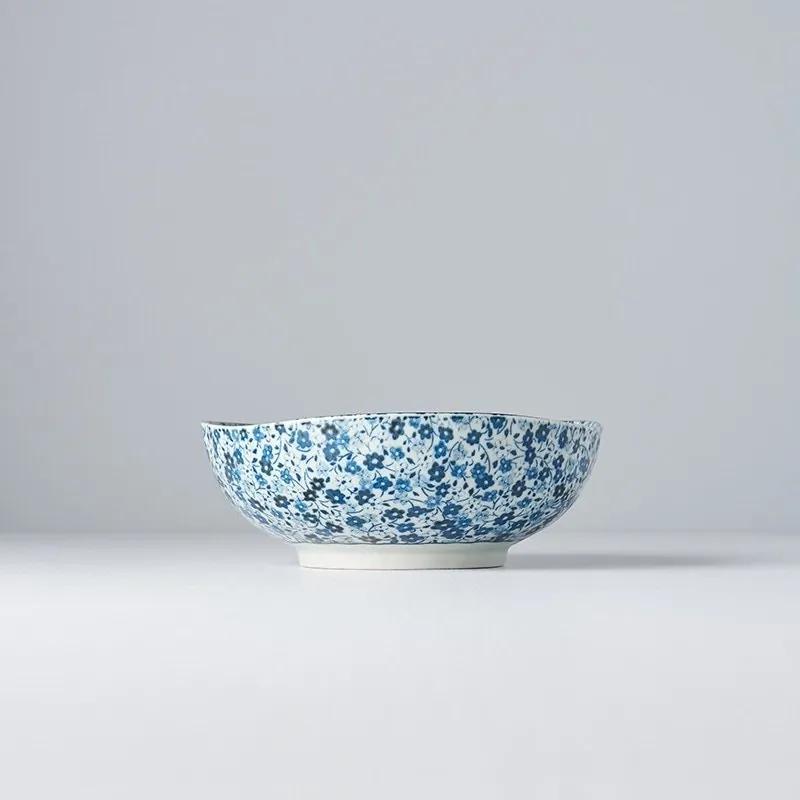 MADE IN JAPAN Stredná miska Blue Daisy 17 cm 500 ml 17 × 6 cm