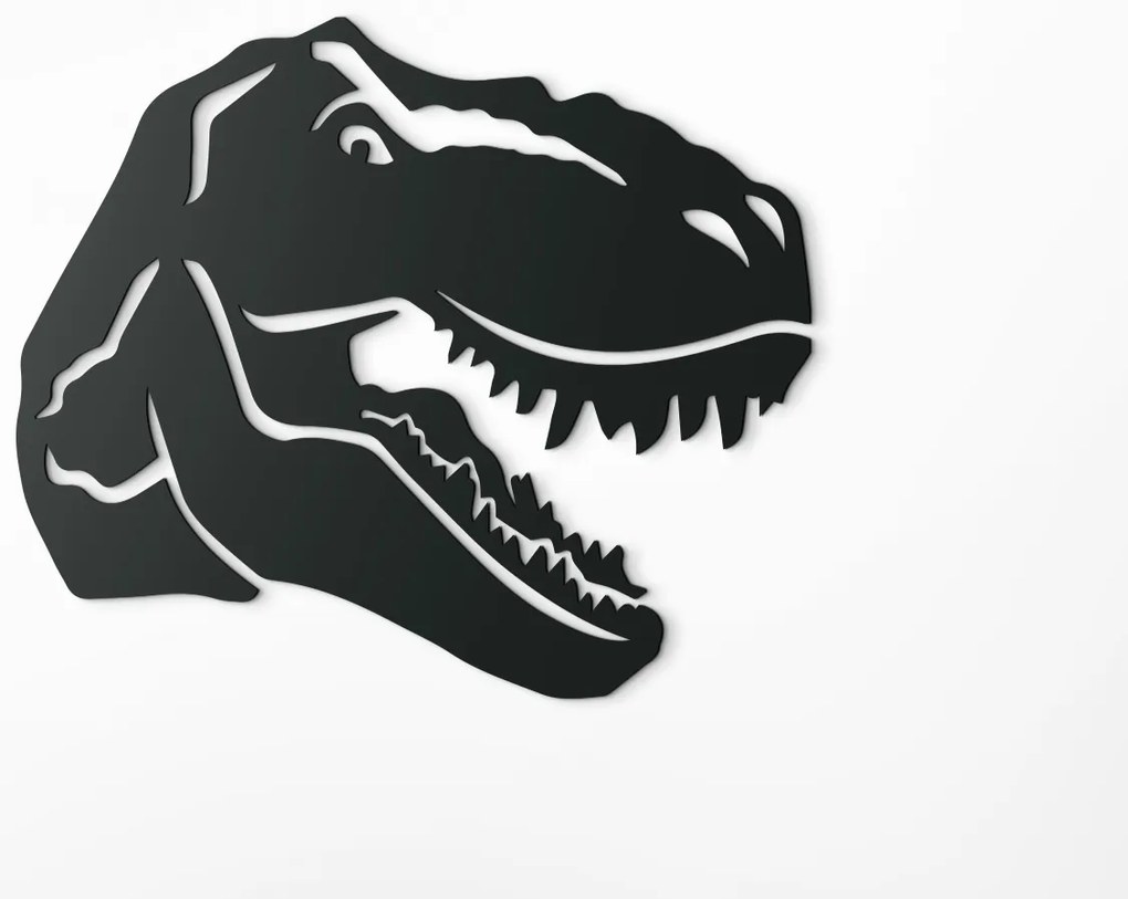 drevko Detská nálepka Tyrannosaurus rex Rozmer obrazu: 28 x 32,5 cm, Farba dekorácie: Čierna
