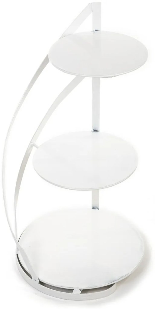Kovový servírovací podnos Nowell White, 38x60 cm