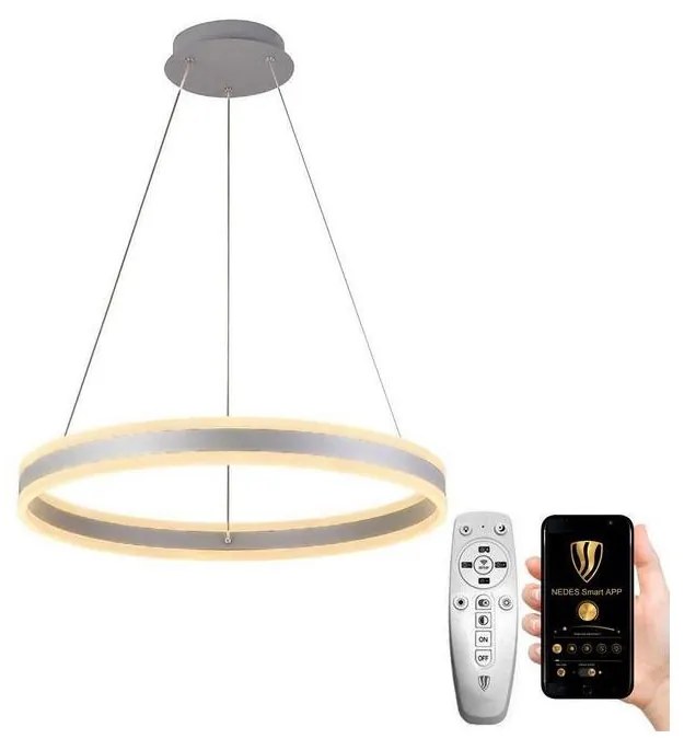 NEDES LED Stmievateľný luster na lanku LED/85W/230V 3000-6500K + diaľkové ovládanie ND3461