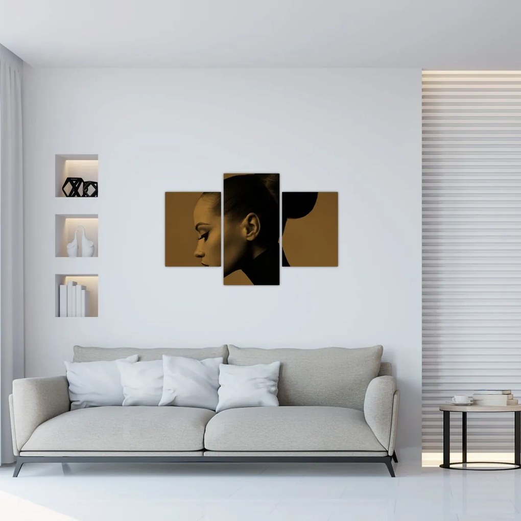 Obraz - Žena z profilu (90x60 cm)