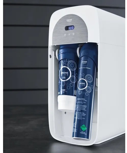 GROHE 40422000 - Fľaša na karbonizáciu GROHE BLUE 425 g CO2 (4 ks) nerezová