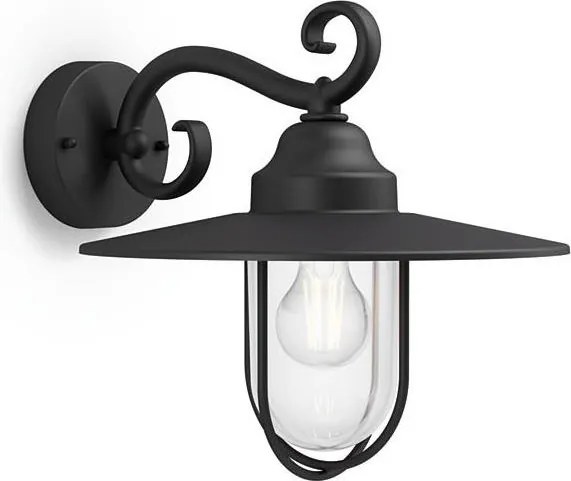Philips Massive 16270/30/PN -Vonkajšie nástenné svietidlo 1xE27/60W/230V IP44