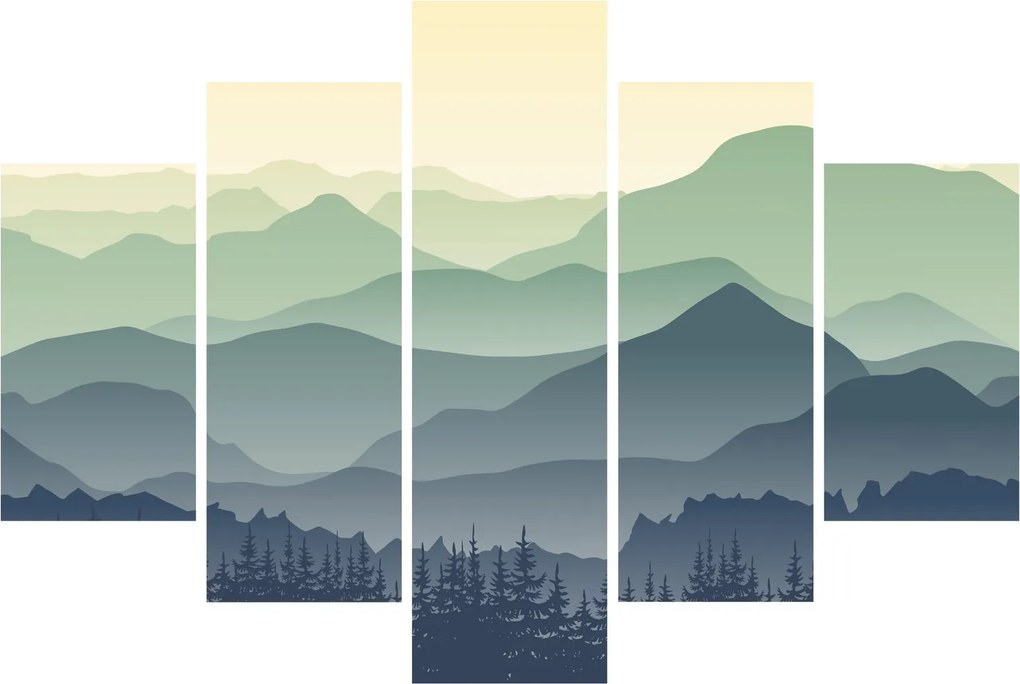Obraz - Forest Mountain (150x105 cm)