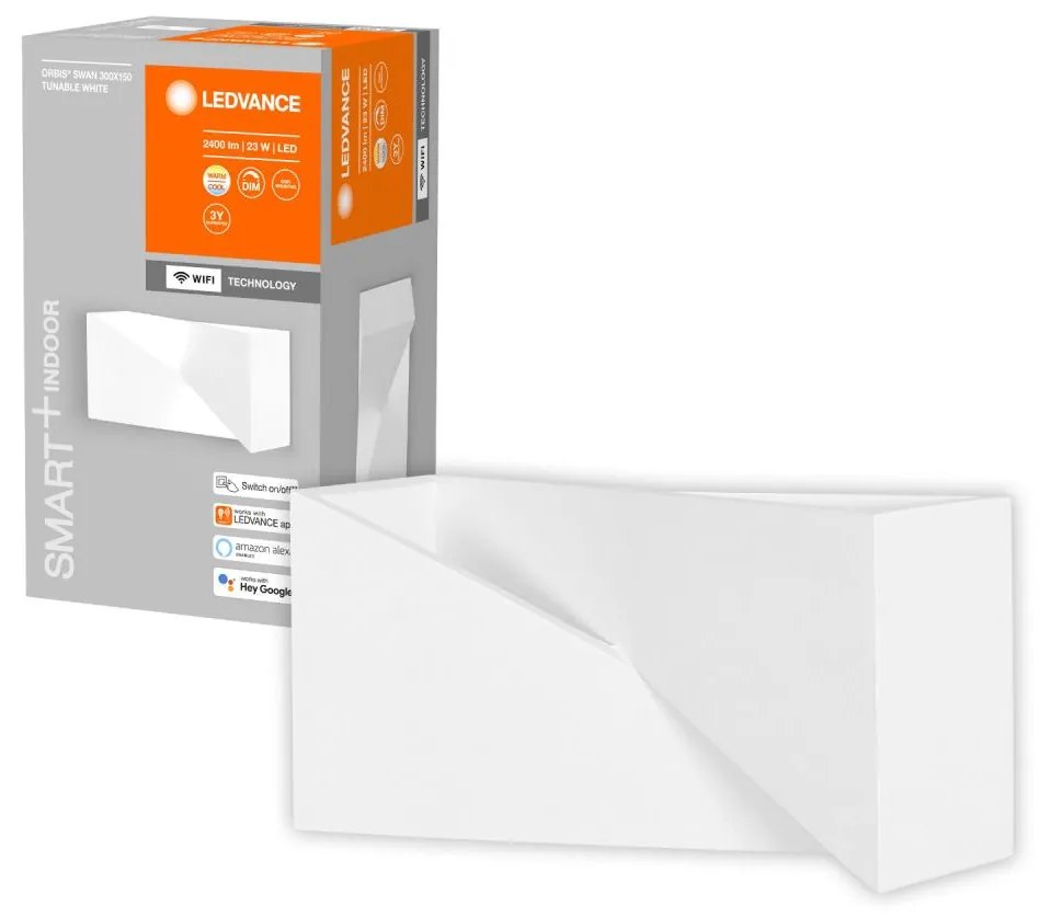 Ledvance - LED Stmievateľné nástenné svietidlo SMART+ SWAN LED/23W/230V Wi-Fi