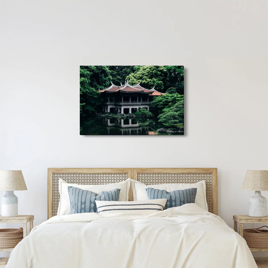 Obraz z japonskej národnej záhrady (90x60 cm)