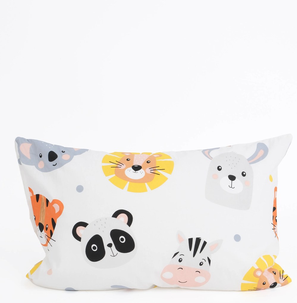 Bavlnená obliečka na vankúš Renforcé 40 × 60 cm – Zvieratká v Zoo