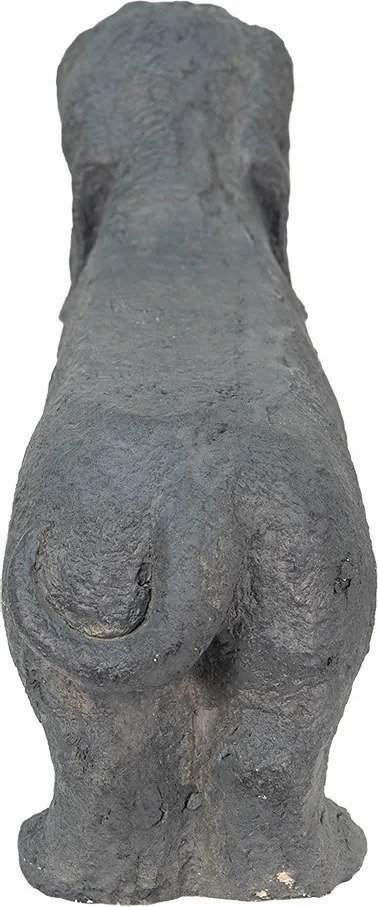 Šedá dekoračná socha Jazvečík - 74*19*39 cm