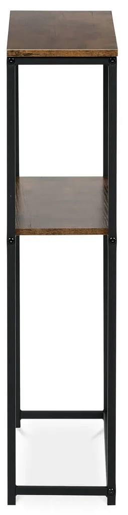 Autronic - Konzolový stolek s policí, 70x20x82 cm, dekor staré dřevo - CT-G1082 OLW AKCE NOVINKA