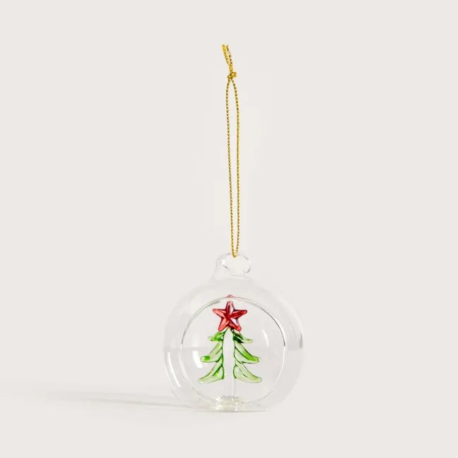 Závesná vianočná dekorácia GLARS s vianočným stromčekom 757488