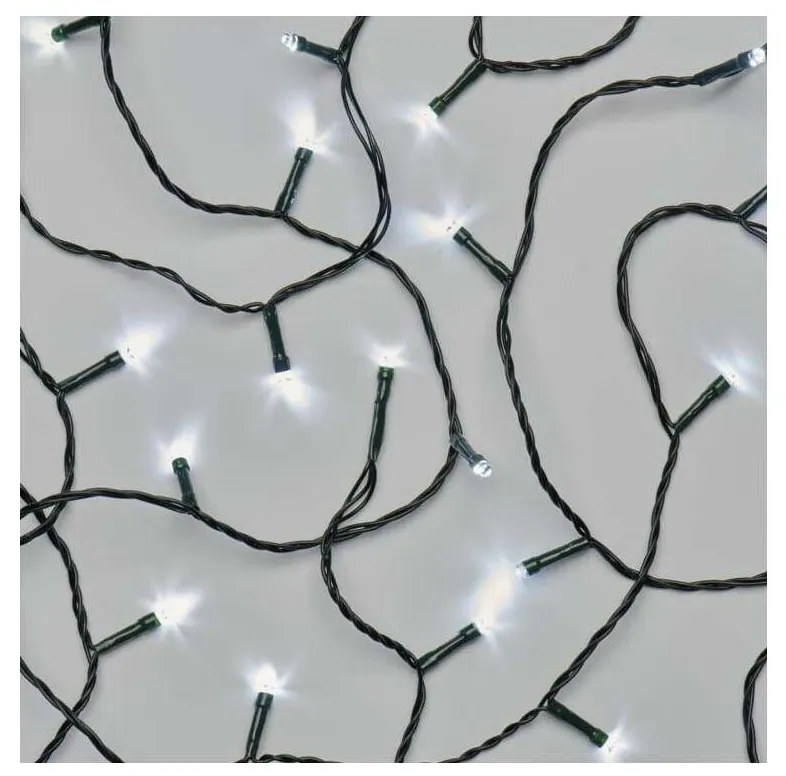 LED Vianočná vonkajšia reťaz 120xLED/17m IP44 studená biela