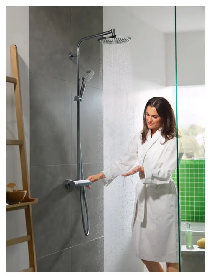 Hansgrohe Crometta S - Showerpipe 240 1jet EcoSmart 9 l/min s termostatom, chróm 27268000