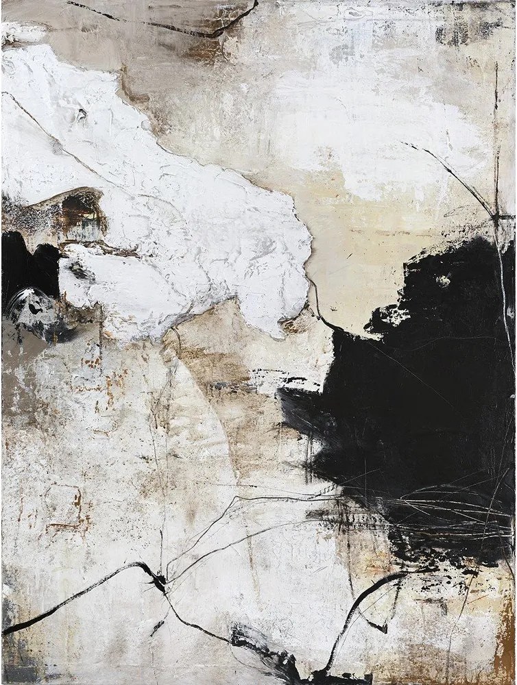 Tlačený/s ručne maľovanými prvkami obraz na plátne 90x118 cm Reform 1 – Malerifabrikken