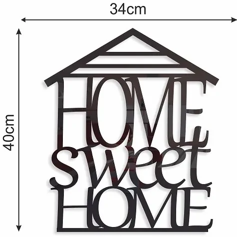 Home sweet home dekoračný nápis na stenu modrá