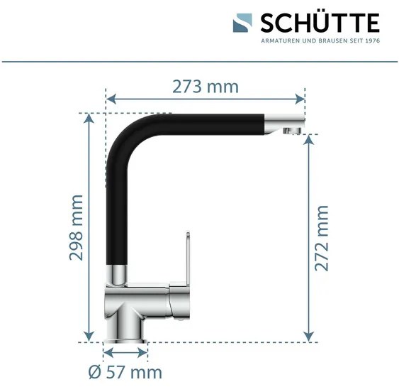 Schütte Kuchynská batéria RIO (chróm/čierna)  (100335931)