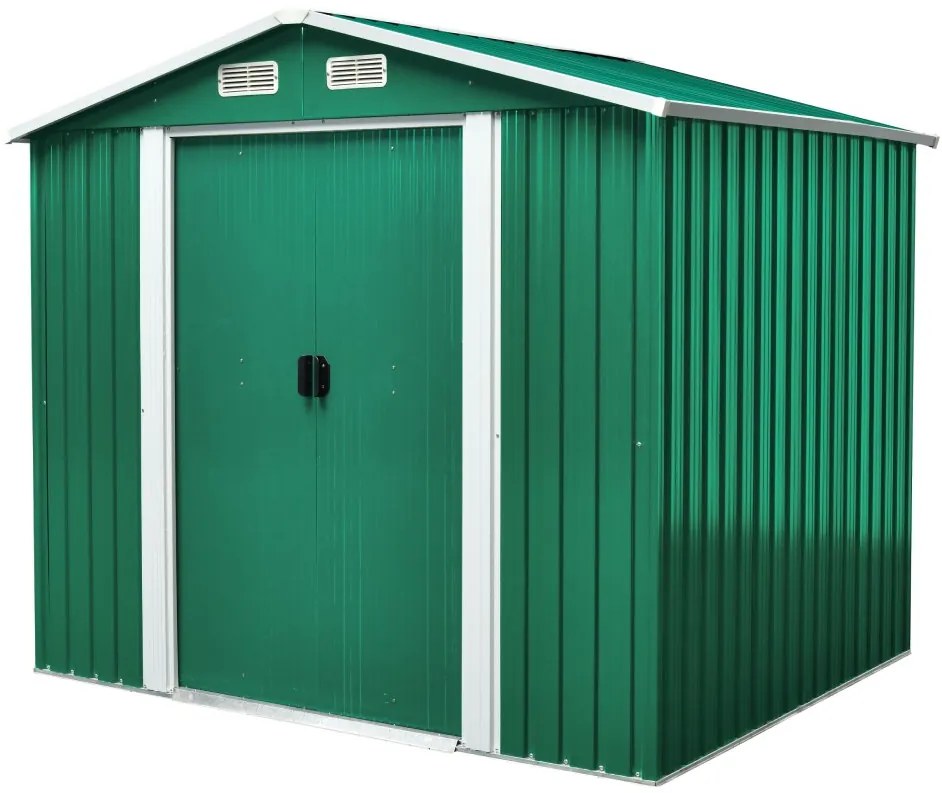 Záhradný domček BestBerg ZDB-4Z / 4,1 m² / 236 x 174 x 206 cm / zelený