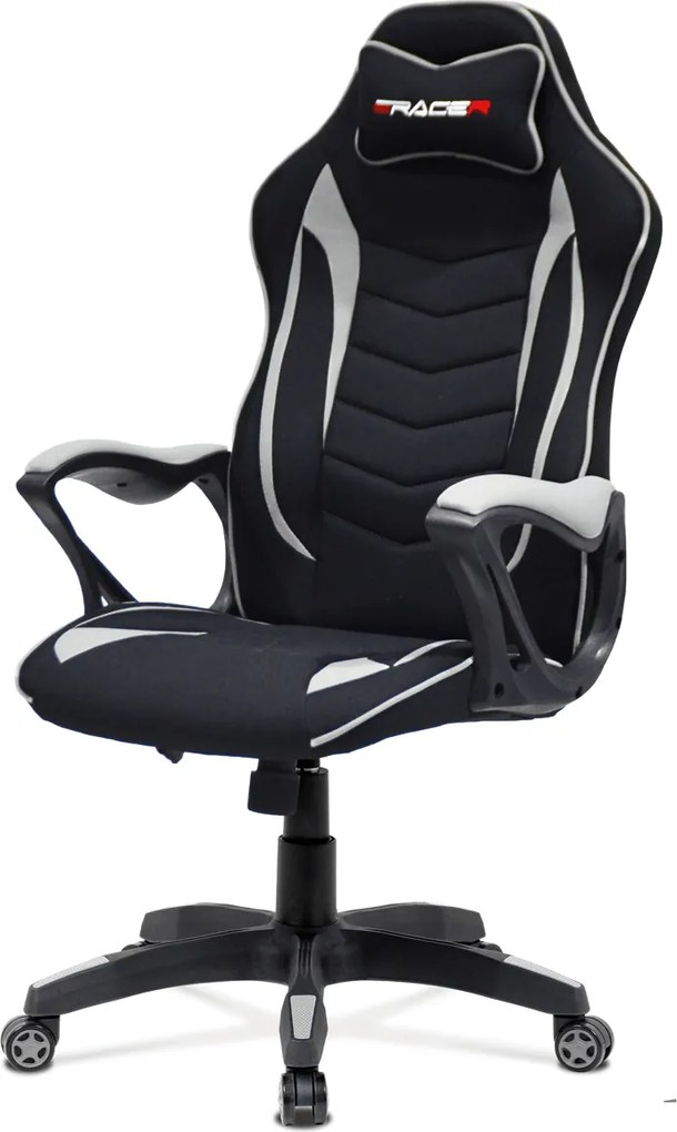 Kancelárska stolička KA-G408 GREY Farba: Strieborná