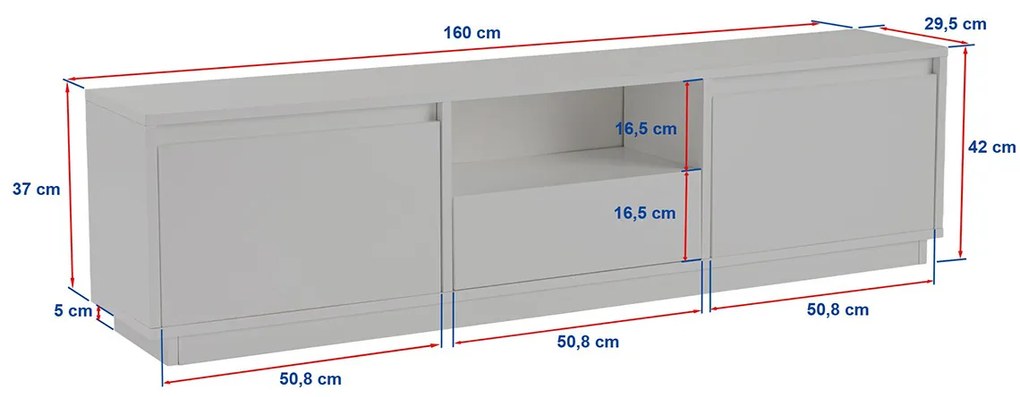 TV stolík Vanguard Atlantic Pine