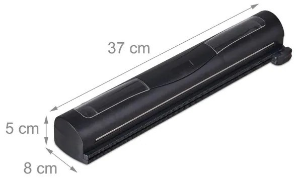 Zásobník na fóliu, alobal s rezačkou, 2ks RD4375, čierny