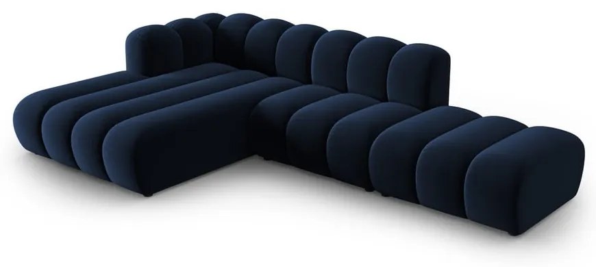 Tmavomodrá rohová pohovka (ľavý roh) Lupine – Micadoni Home