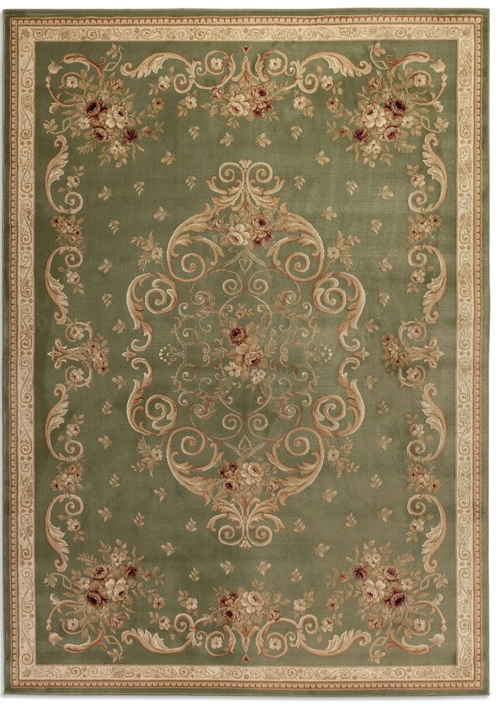 Kusový koberec Herat 105996 Olive Green, 120x170, zelená, chodba / predsieň, Hanse Home