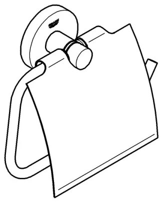 GROHE 40367001 - Držiak toaletného papiera ESSENTIALS 167 x 119 mm lesklý chróm