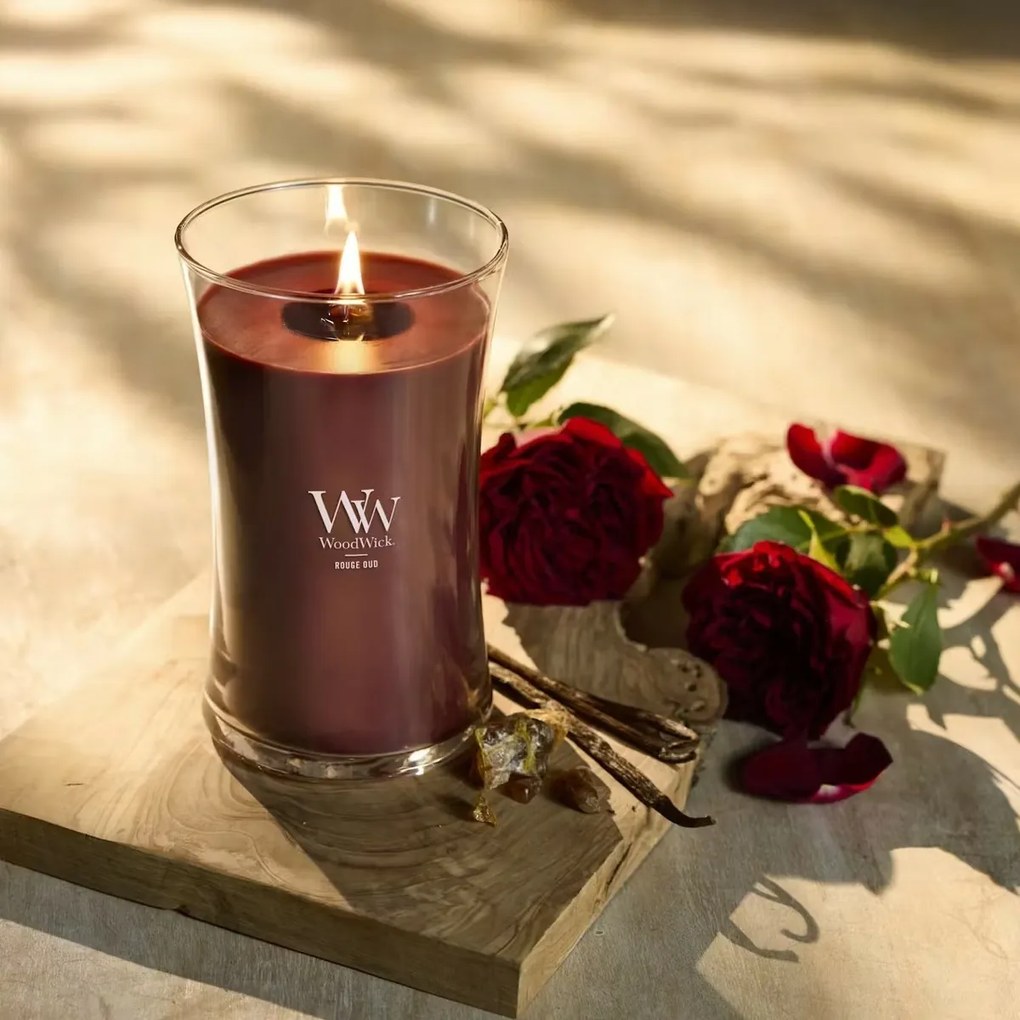 WoodWick vonná sviečka Large Vase Rouge Oud, 609 g