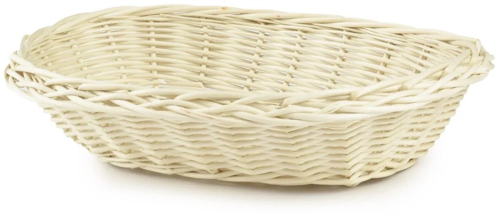 Prútený košík bielený Salve II.š. 25 x hl. 16 x v. 7(cm)