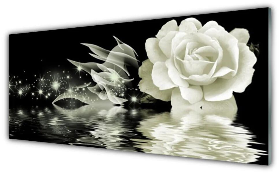 Obraz na akrylátovom skle Ruže kvet 125x50 cm
