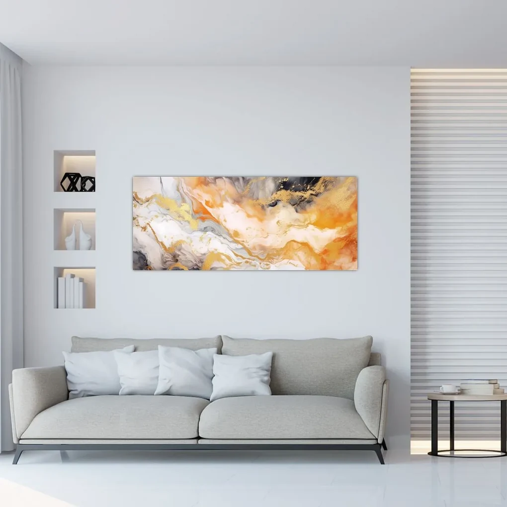 Obraz - Mramorované pozadie (120x50 cm)